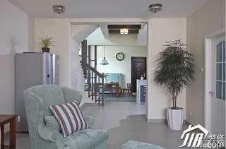 三米设计简约风格复式富裕型客厅沙发图片