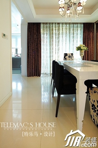 新古典风格公寓时尚暖色调富裕型140平米以上餐厅设计图纸