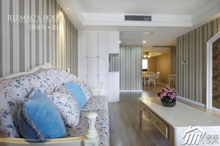 田园风格公寓小清新富裕型140平米以上客厅沙发图片