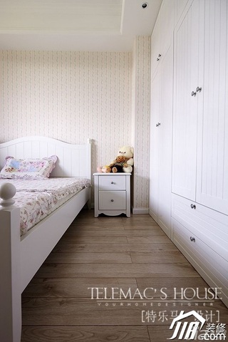 田园风格公寓温馨富裕型140平米以上卧室床头柜效果图