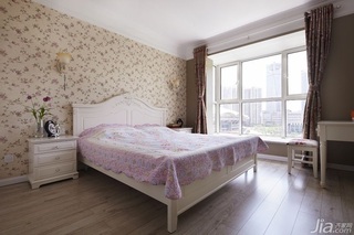 田园风格公寓温馨富裕型140平米以上卧室床图片