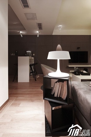 简约风格公寓大气褐色富裕型客厅设计