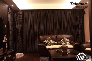 二居室时尚褐色富裕型140平米以上客厅沙发图片