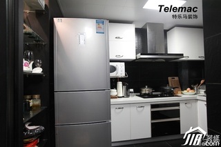 二居室时尚褐色富裕型140平米以上厨房橱柜设计图