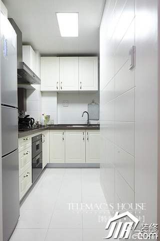 简约风格三居室温馨富裕型140平米以上厨房橱柜定制