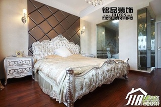 新古典风格三居室5-10万卧室床头柜图片