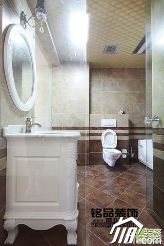 新古典风格三居室5-10万卫生间洗手台效果图