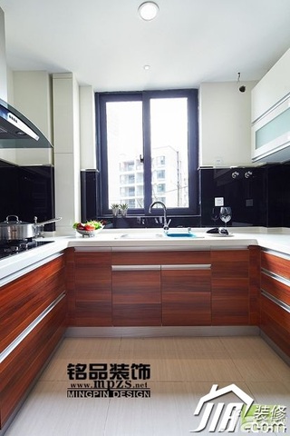 简约风格三居室15-20万90平米厨房橱柜定制