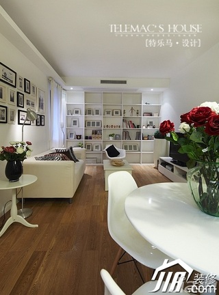 宜家风格二居室温馨米色富裕型客厅设计