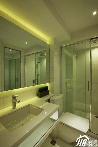 新古典风格公寓富裕型卫生间洗手台效果图