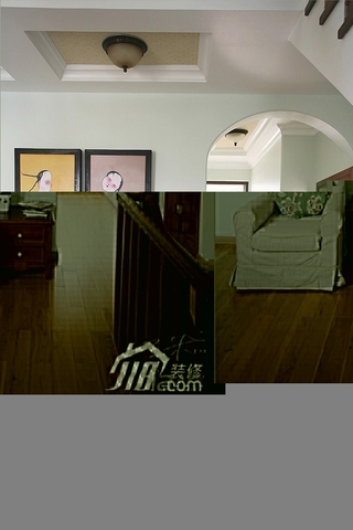 三米设计混搭风格公寓经济型130平米楼梯沙发图片
