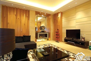 新古典风格别墅豪华型140平米以上客厅电视背景墙茶几图片