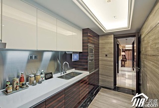 新古典风格二居室古典原木色豪华型140平米以上厨房橱柜效果图