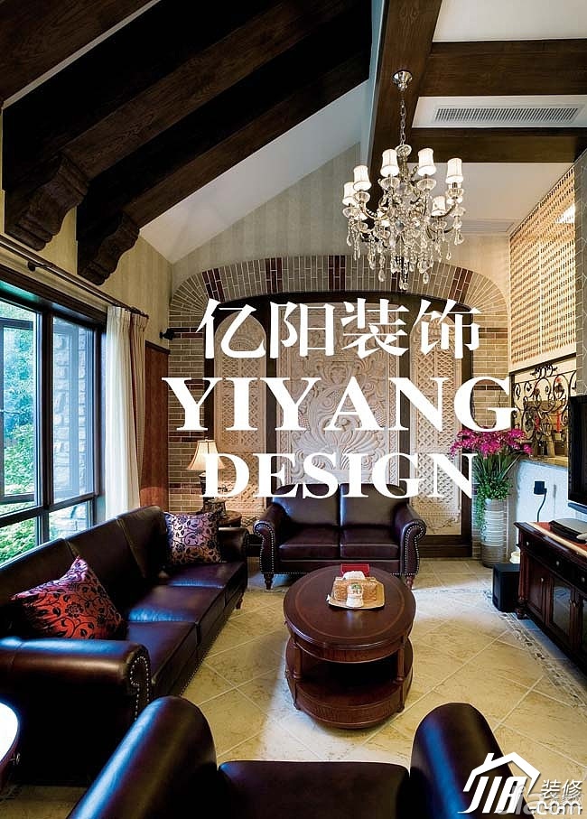 富裕型装修,140平米以上装修,别墅装修,地中海风格,客厅,民族风,沙发,茶几,窗帘,灯具
