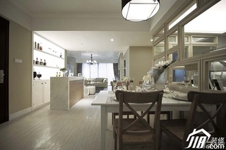 简约风格公寓白色豪华型餐厅餐桌图片