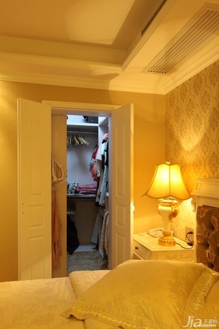 欧式风格二居室温馨豪华型80平米卧室灯具图片
