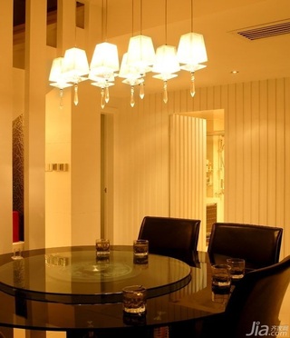 简约风格别墅大气暖色调富裕型140平米以上餐厅餐桌图片