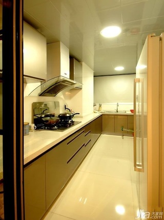 简约风格别墅大气暖色调富裕型140平米以上厨房橱柜效果图