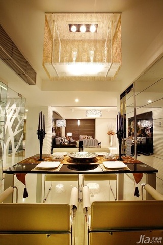 中式风格公寓暖色调140平米以上餐厅灯具图片