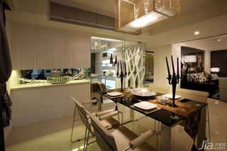 中式风格公寓暖色调140平米以上餐厅餐桌图片