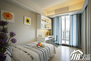 简约风格公寓温馨富裕型儿童房床图片