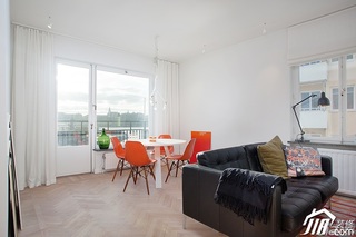 宜家风格一居室简洁经济型客厅沙发图片