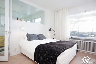 宜家风格一居室简洁经济型卧室床效果图