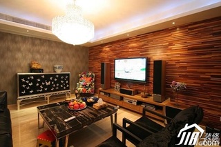 简约风格公寓时尚冷色调富裕型客厅电视背景墙沙发效果图