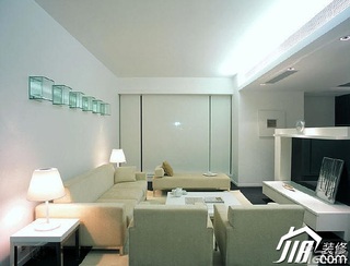 简约风格二居室温馨米色富裕型客厅沙发效果图