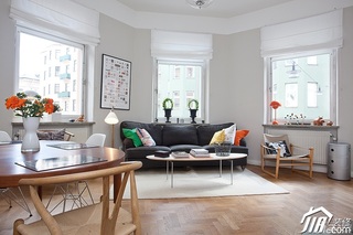 宜家风格四房舒适富裕型客厅沙发效果图