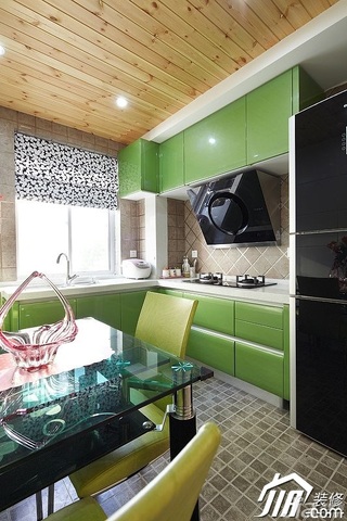 简约风格二居室时尚富裕型厨房橱柜设计图纸