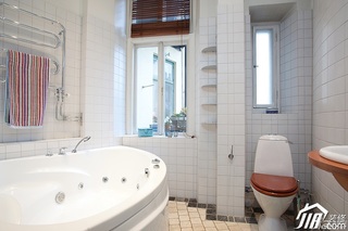 宜家风格公寓富裕型卫生间浴室柜效果图