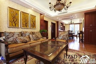 公寓暖色调富裕型120平米客厅沙发背景墙沙发图片