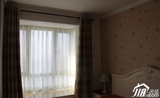 田园风格公寓5-10万50平米卧室窗帘效果图