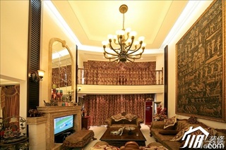 欧式风格别墅古典褐色20万以上140平米以上效果图