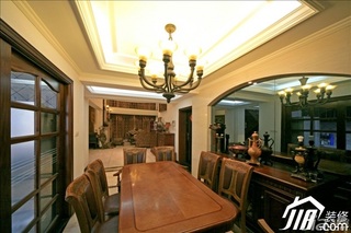 欧式风格别墅古典褐色20万以上140平米以上装修效果图