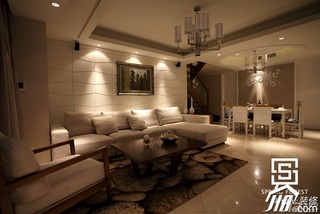 简约风格大气豪华型140平米以上客厅沙发背景墙沙发效果图