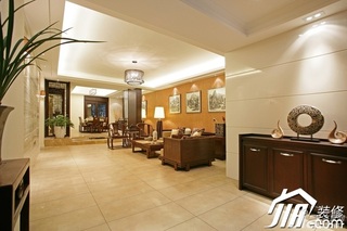 中式风格公寓富裕型140平米以上门厅鞋柜图片