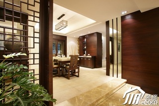 中式风格公寓富裕型140平米以上隔断装修效果图
