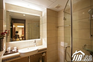 中式风格公寓富裕型140平米以上卫生间洗手台图片