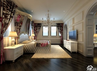 简约风格别墅奢华豪华型卧室床图片