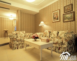 混搭风格别墅温馨20万以上客厅沙发效果图