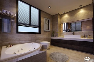 简欧风格别墅20万以上卫生间浴室柜图片