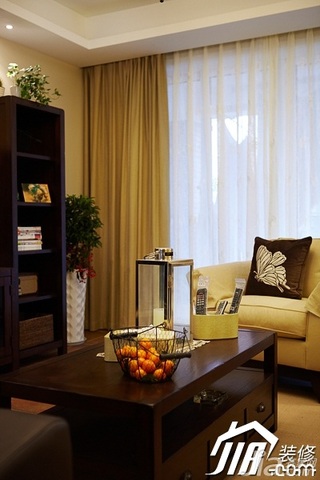 美式风格四房温馨富裕型140平米以上客厅茶几图片