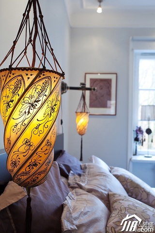 欧式风格二居室时尚富裕型卧室灯具效果图