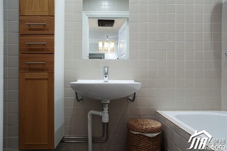 欧式风格二居室时尚富裕型卫生间洗手台效果图