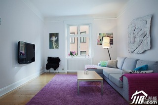 欧式风格公寓温馨富裕型客厅沙发背景墙沙发图片