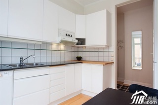 欧式风格公寓温馨富裕型厨房橱柜设计图