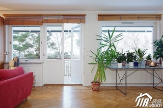 欧式风格公寓小清新白色富裕型客厅装修效果图