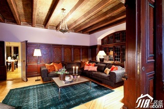 欧式风格别墅古典富裕型140平米以上客厅沙发效果图